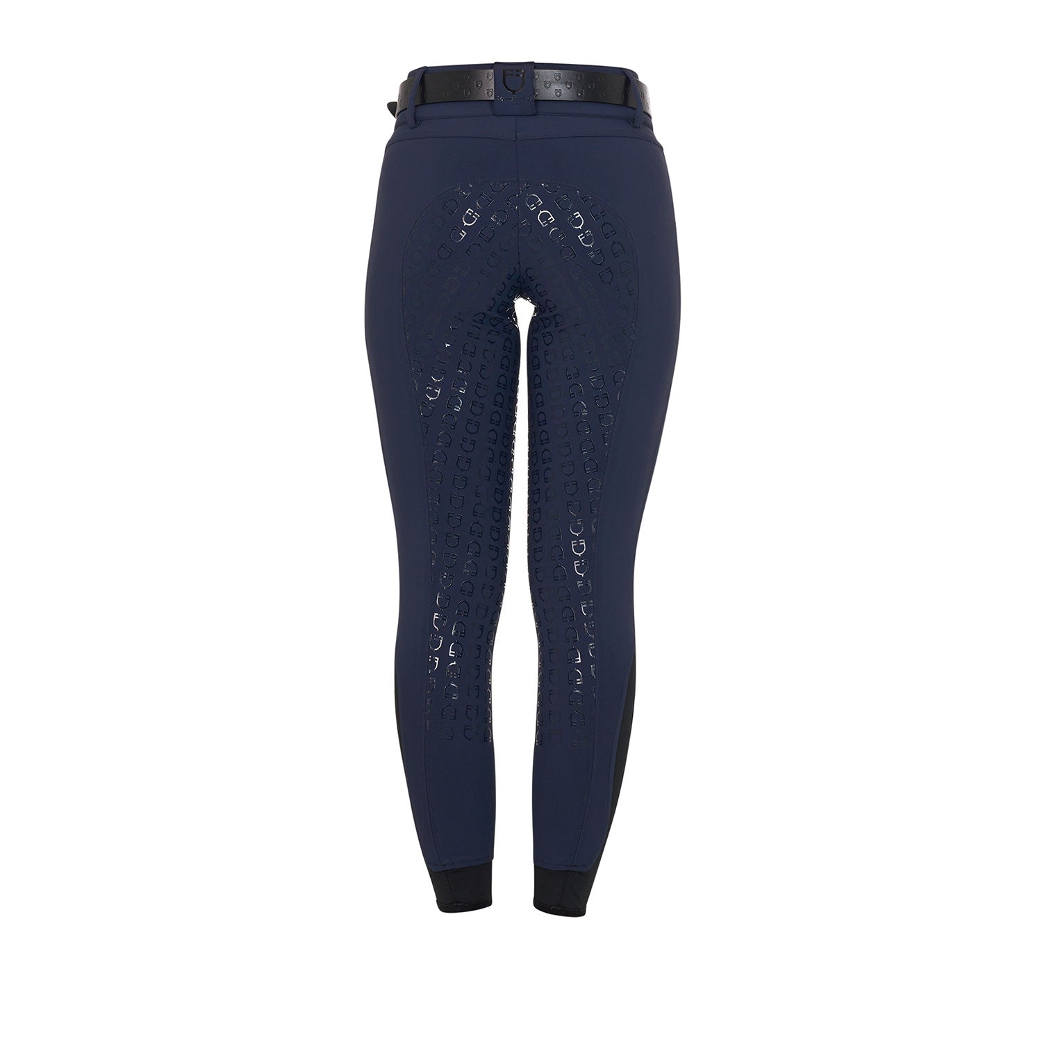 Equestro Pantaloni Donna a Vita Alta con Grip Ginocchio e Fodera in Pile