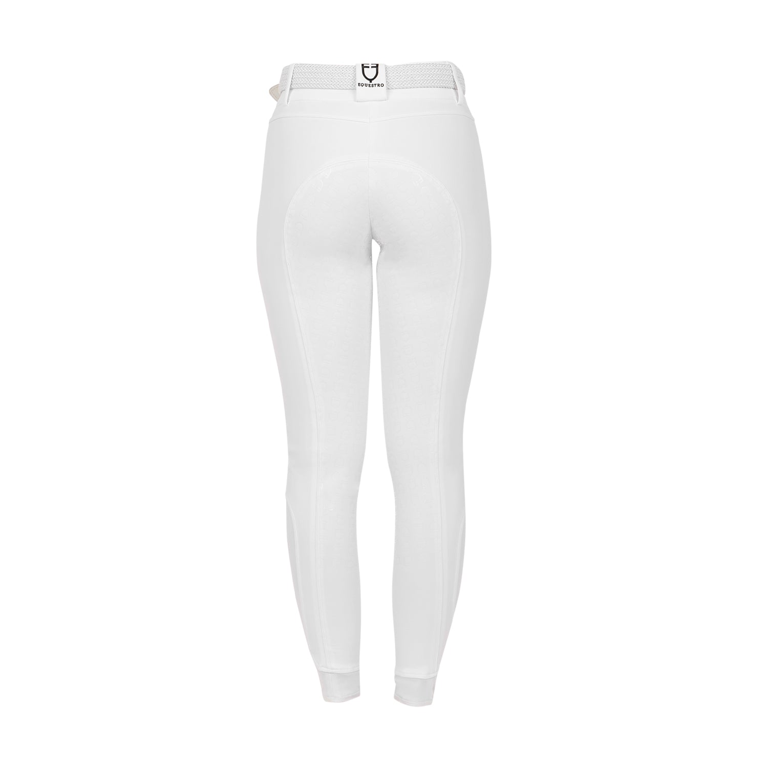 Equestro Pantaloni Donna a Vita Alta con Grip Ginocchio e Fodera in Pile