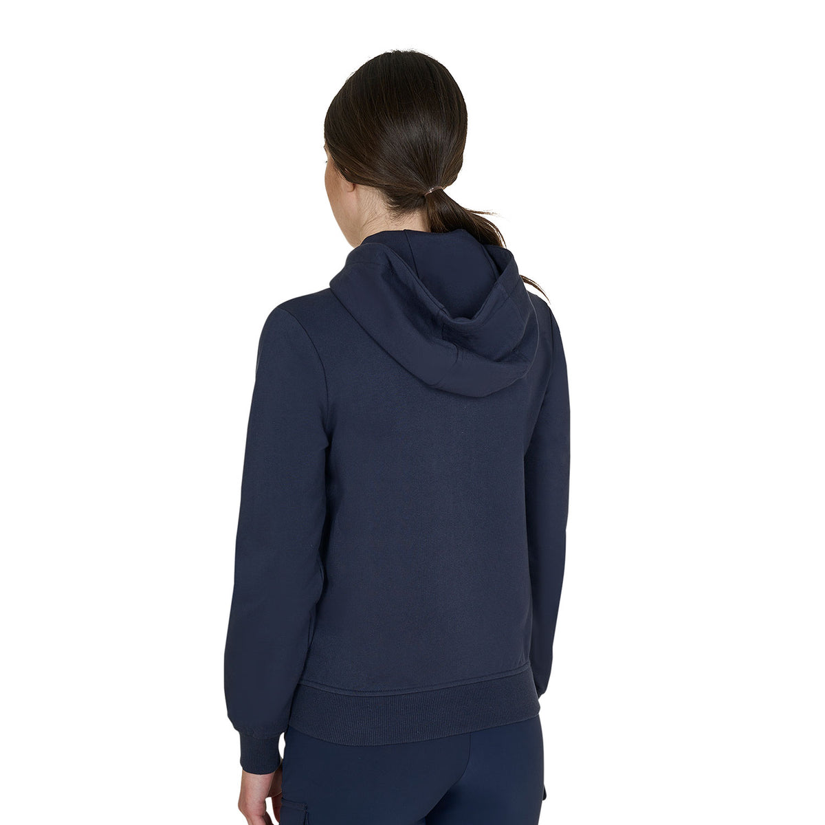 Equestro Felpa Donna con Cappuccio Regolabile e Zip