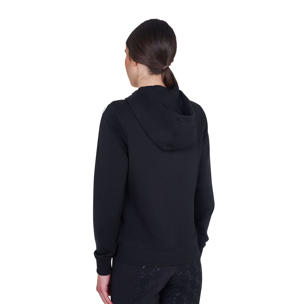 Equestro Felpa Donna con Cappuccio Regolabile e Zip