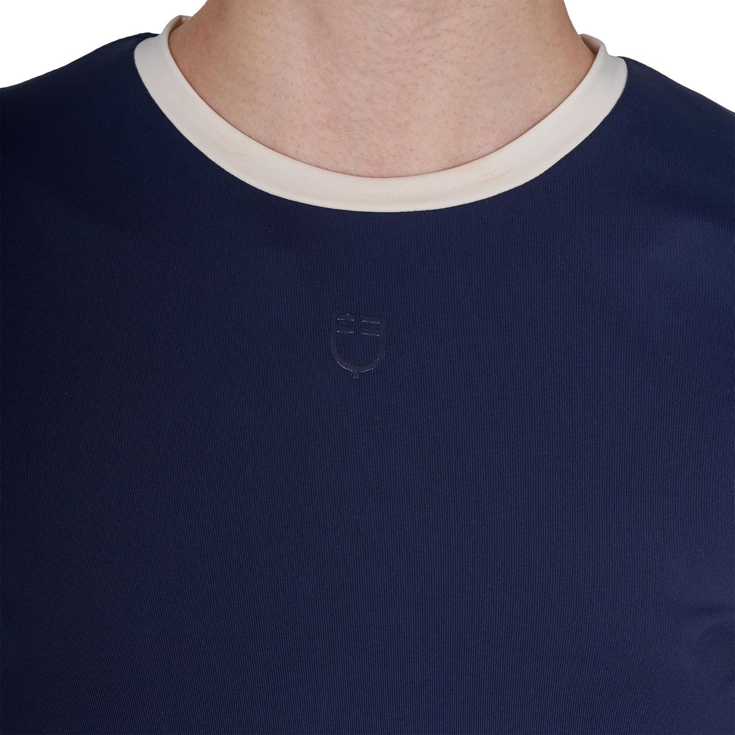 Equestro T Shirt Crop Donna in Tessuto Tecnico