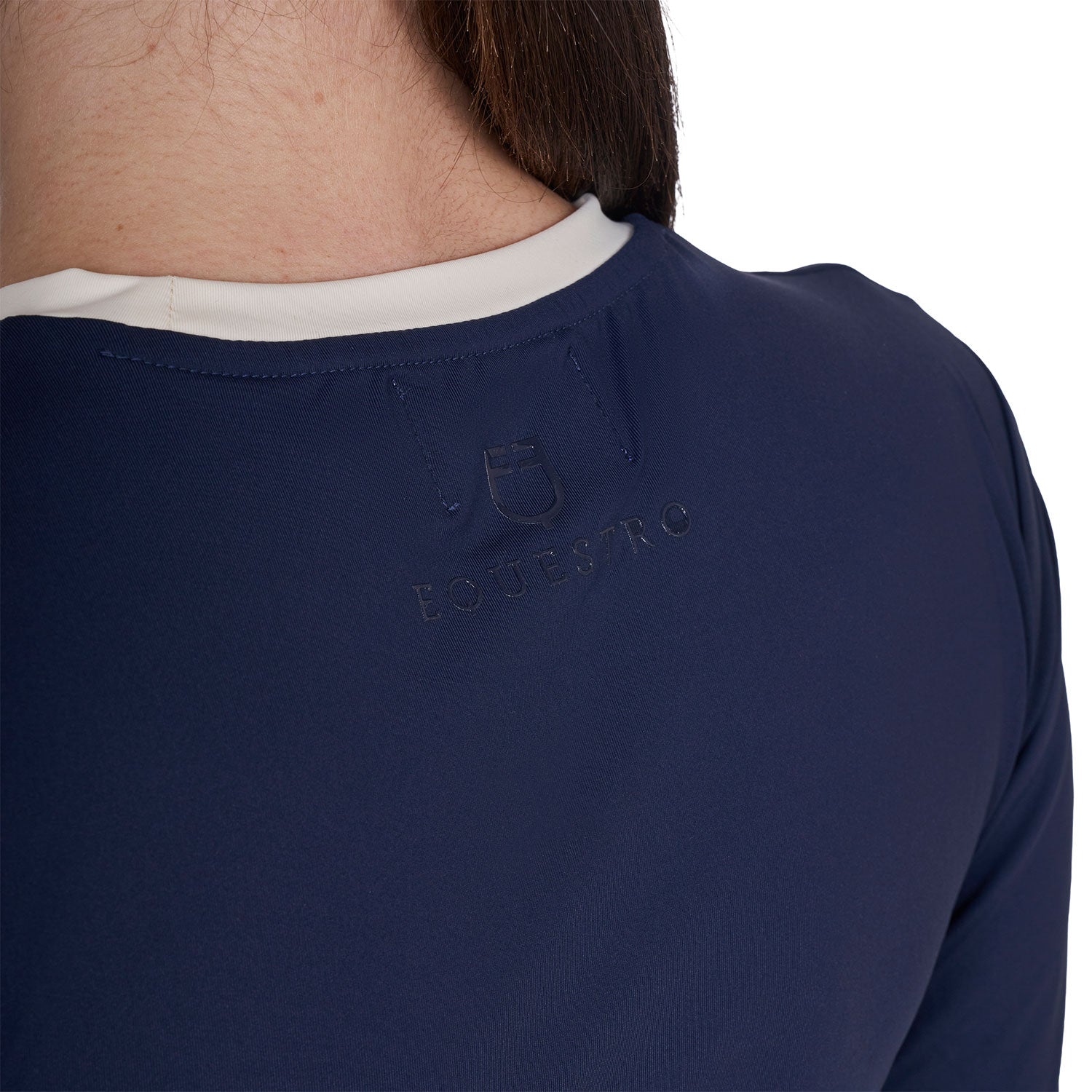 Equestro T Shirt Crop Donna in Tessuto Tecnico