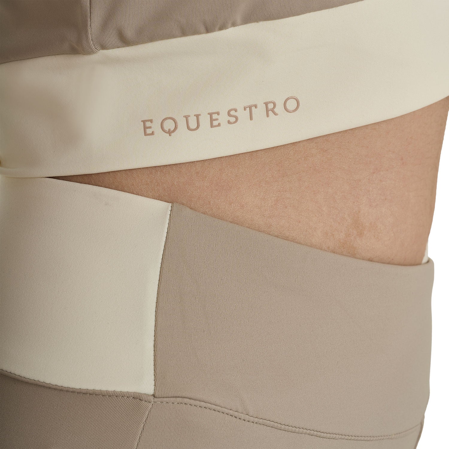 Equestro T Shirt Crop Donna in Tessuto Tecnico