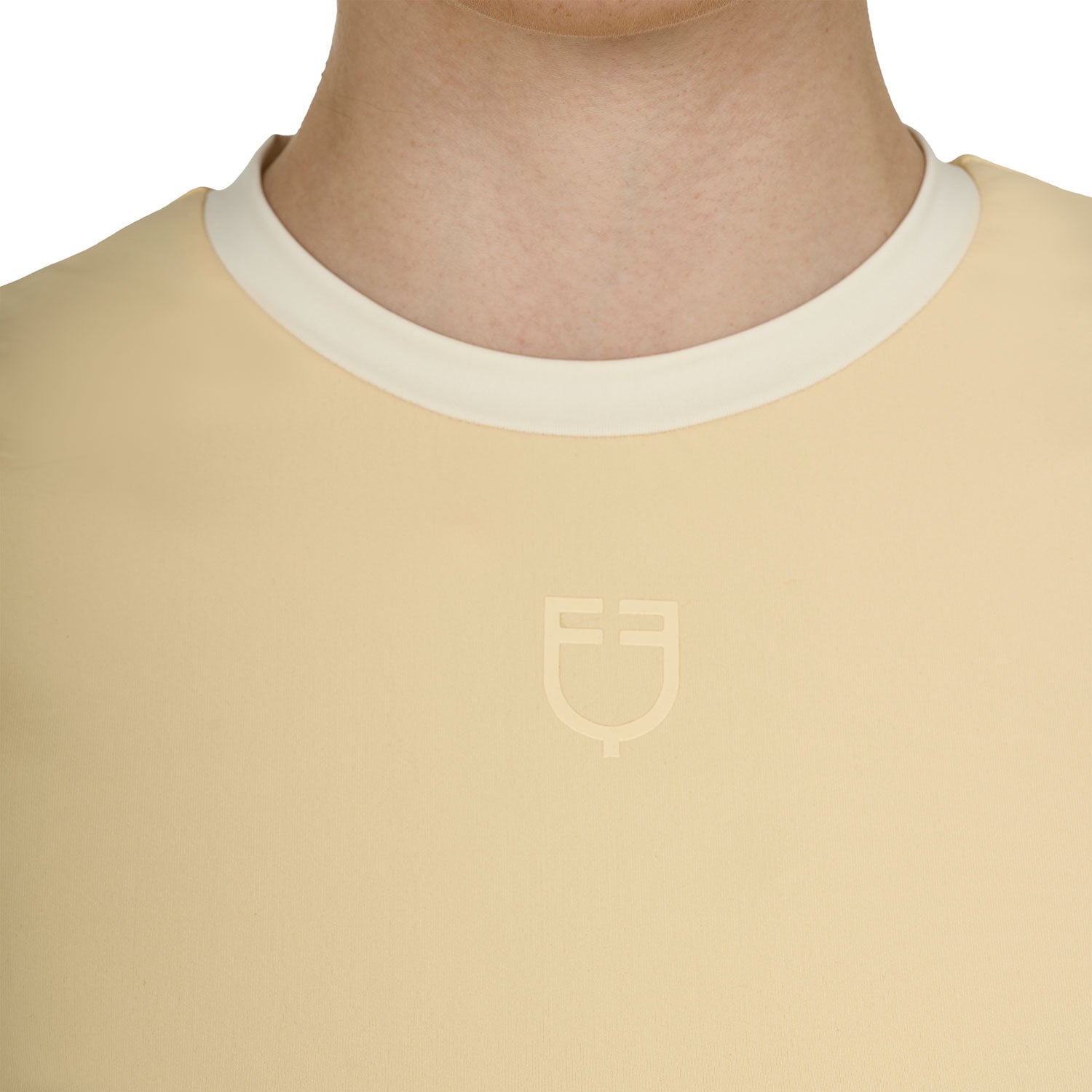 Equestro T Shirt Crop Donna in Tessuto Tecnico