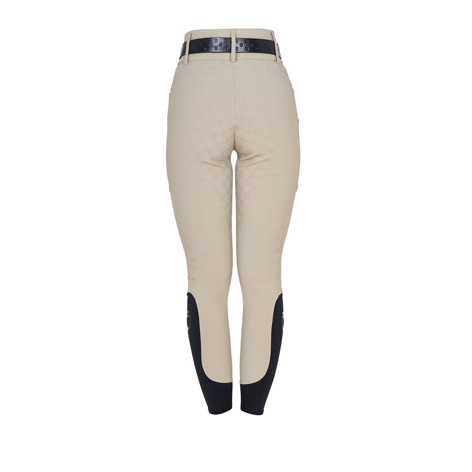 Equestro Pantaloni Donna a Vita Alta Monogram