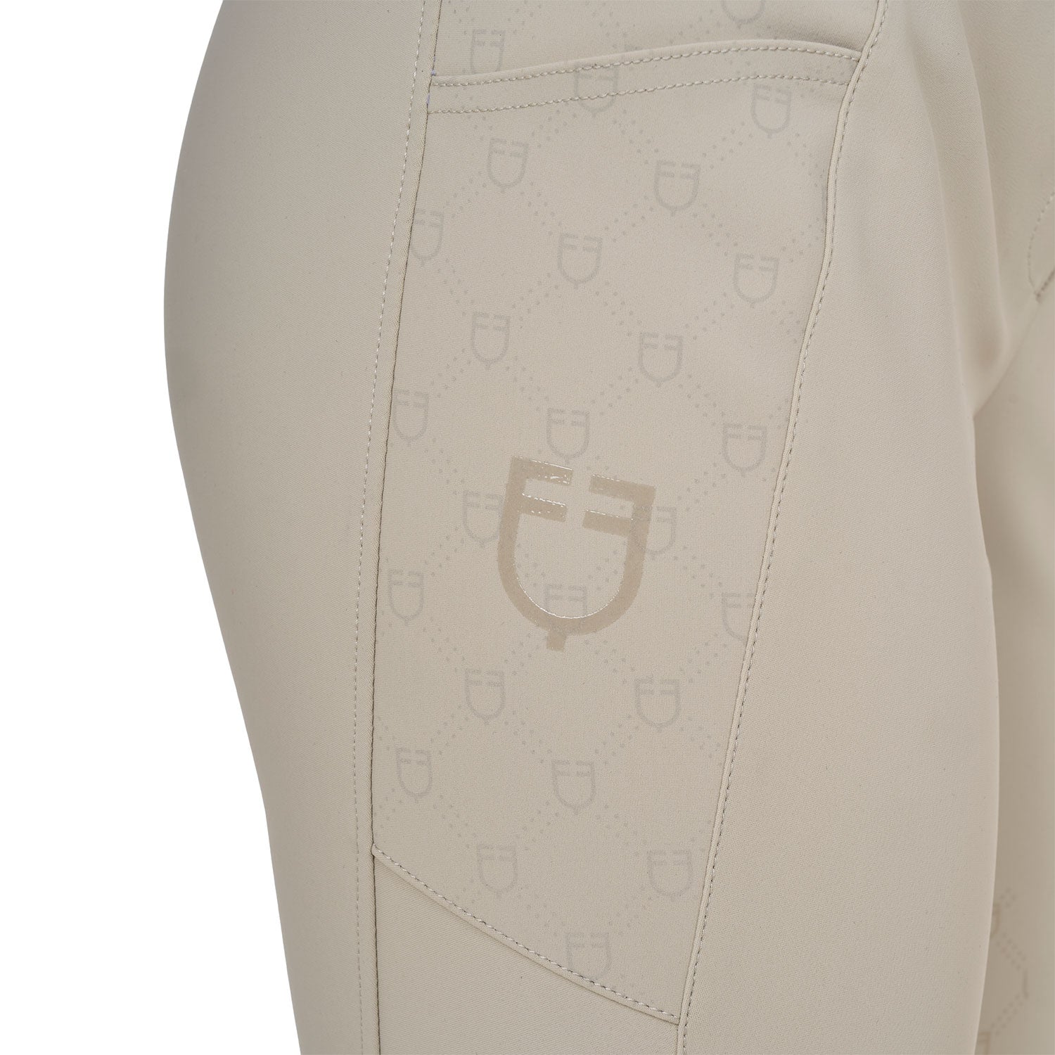 Equestro Pantaloni Donna a Vita Alta Monogram