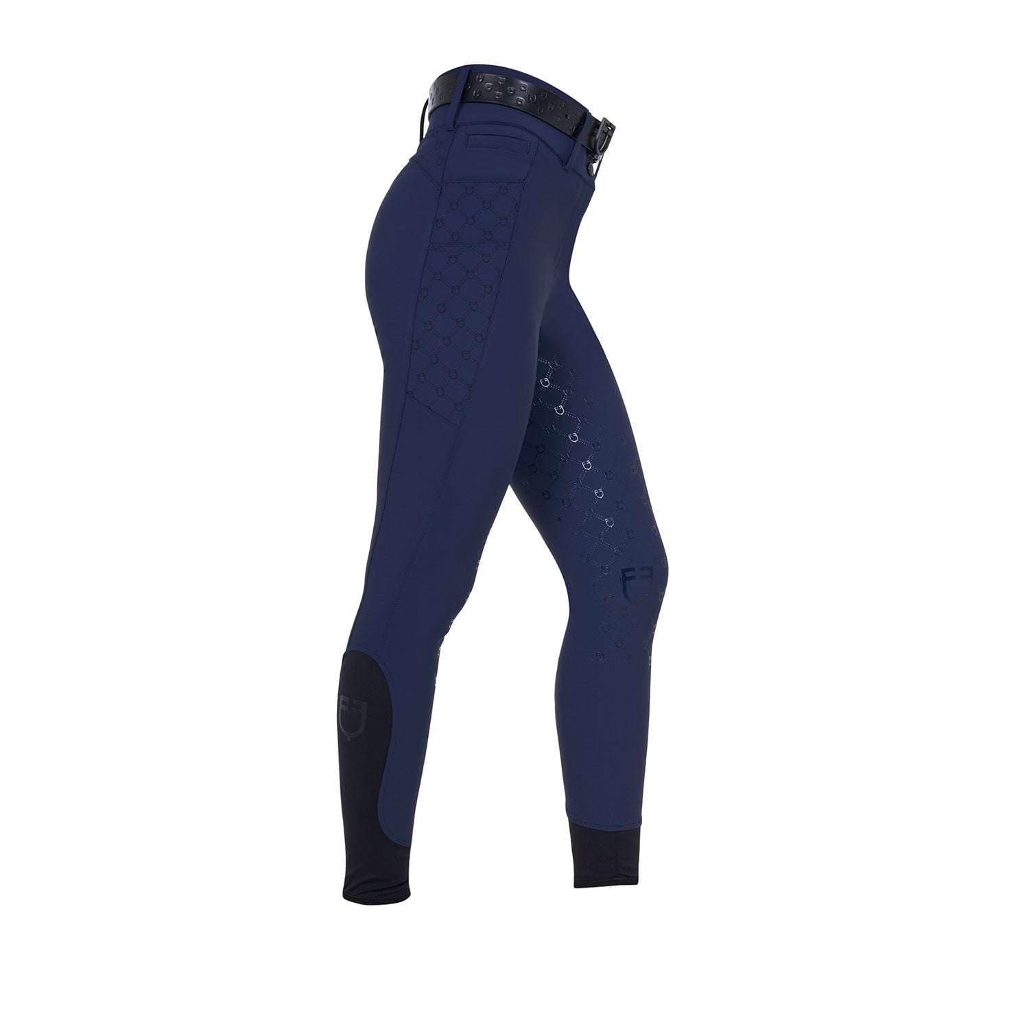 Equestro Pantaloni Donna a Vita Alta Monogram