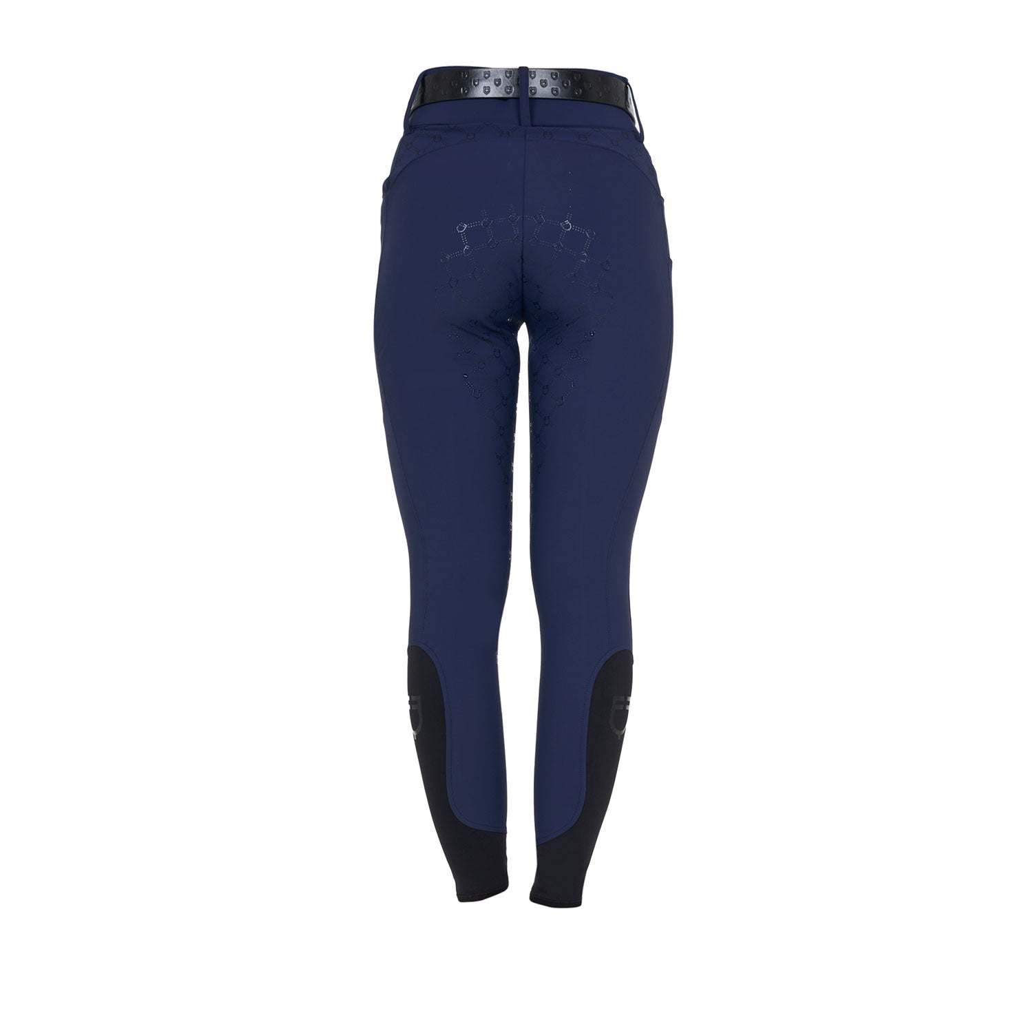 Equestro Pantaloni Donna a Vita Alta Monogram