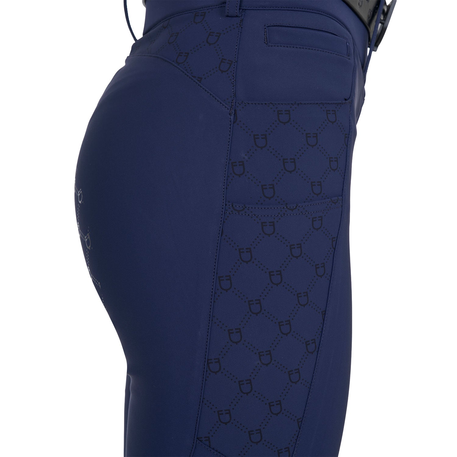 Equestro Pantaloni Donna a Vita Alta Monogram