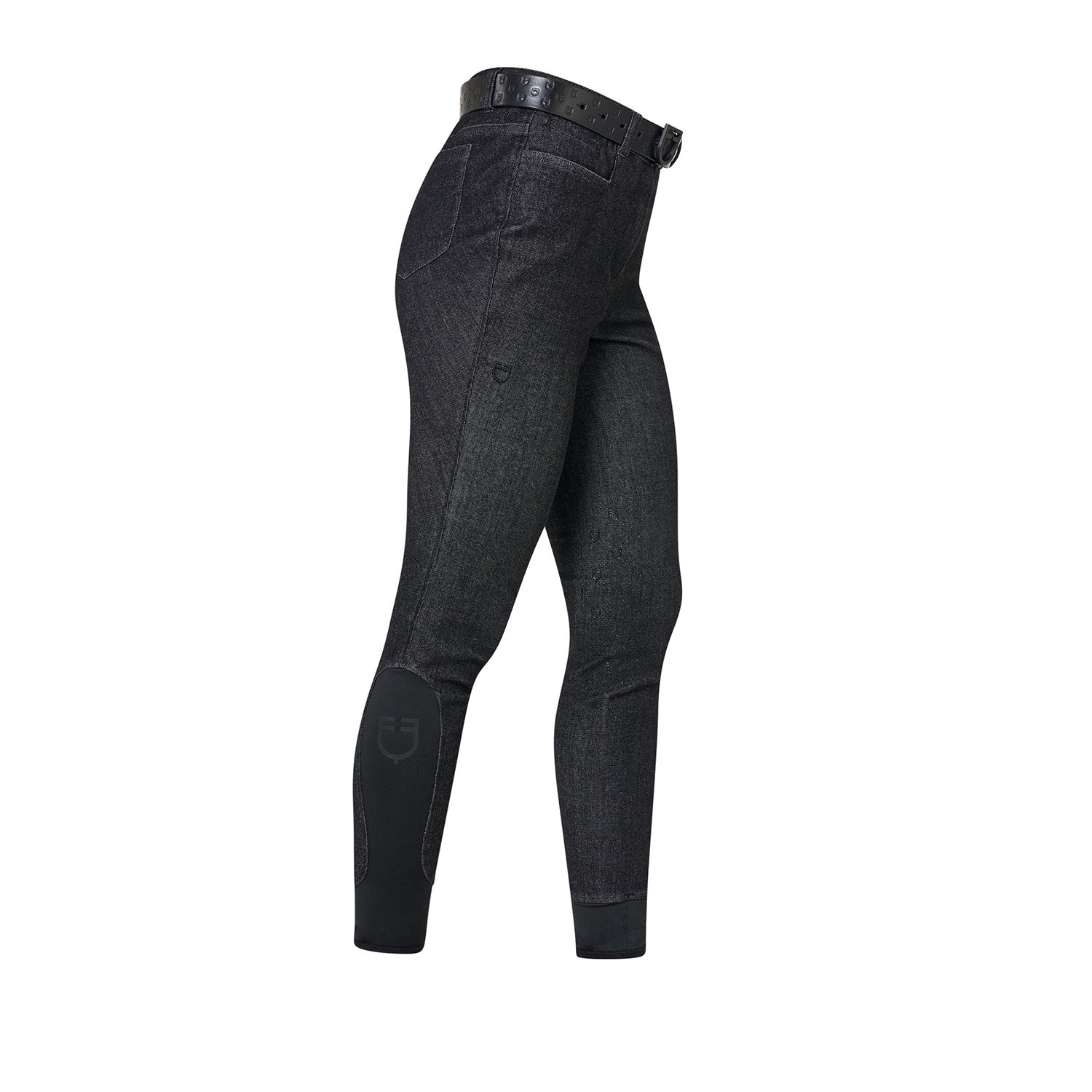 Equestro Pantaloni Donna in Tessuto Denim