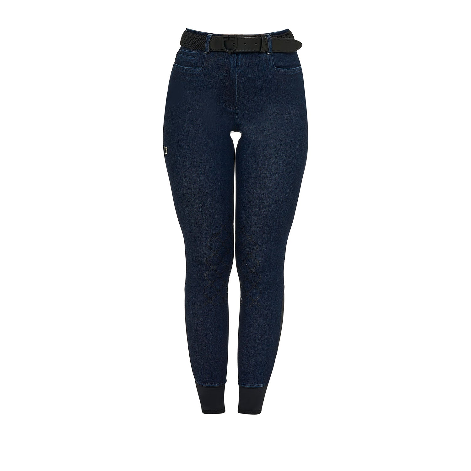 Equestro Pantaloni Donna in Tessuto Denim