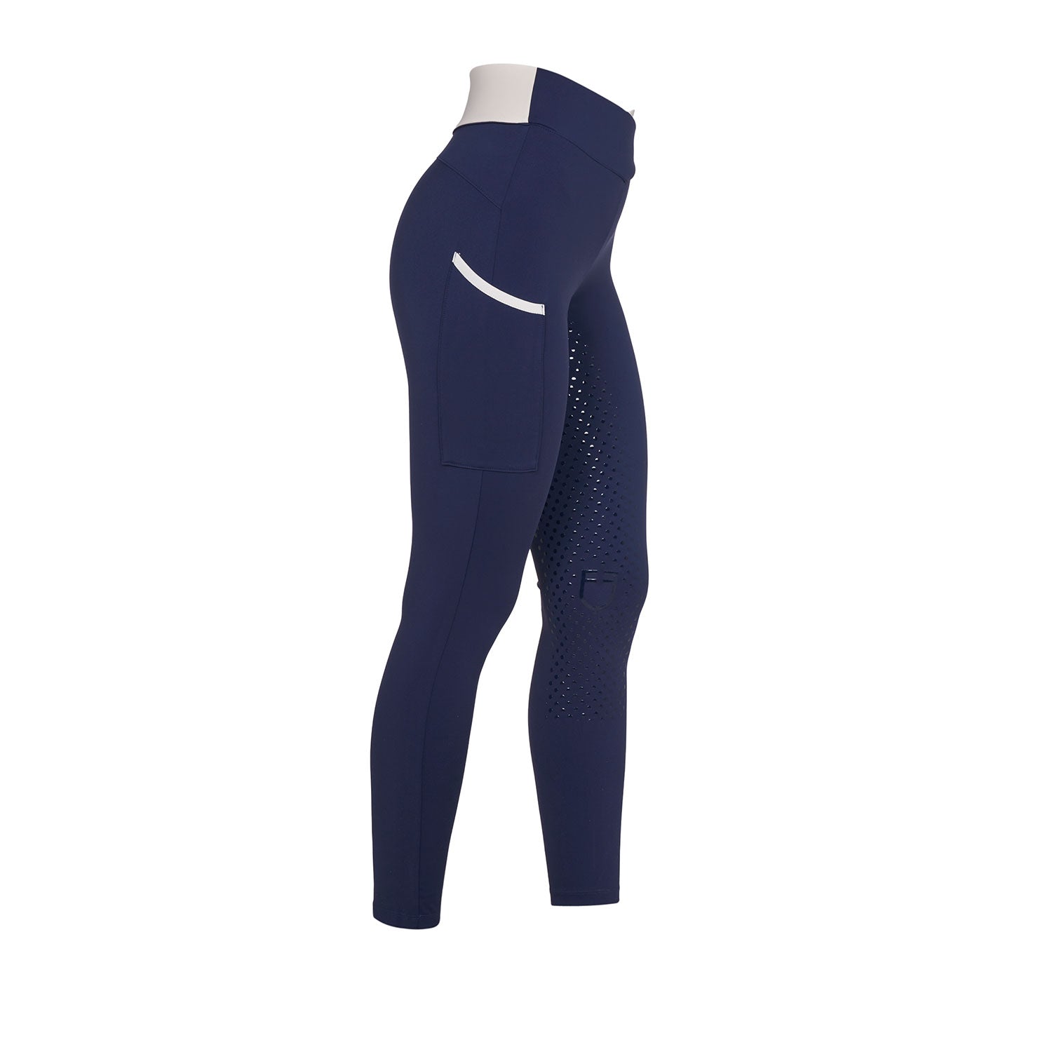 Equestro Leggings Donna Full Grip Bicolore
