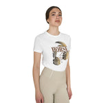 Equestro T Shirt Donna Horse Palm in Cotone