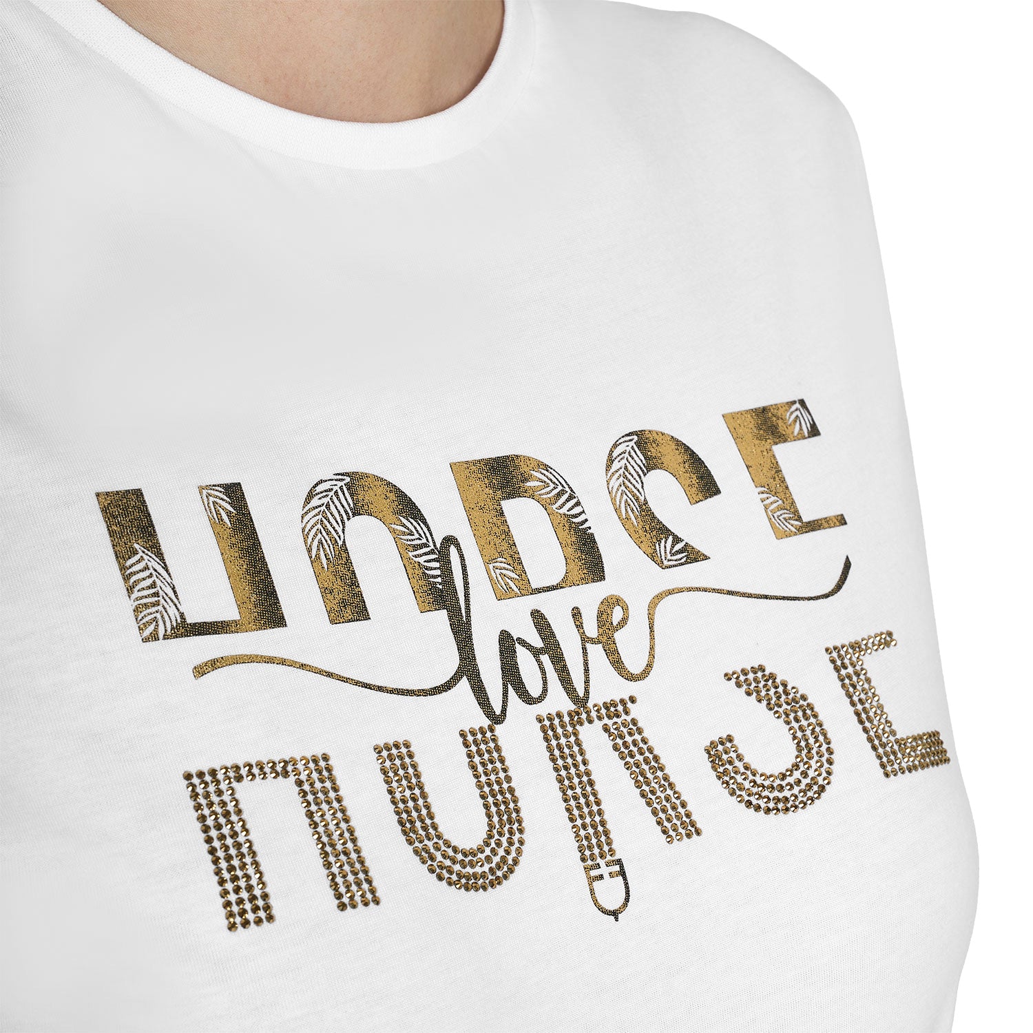 Equestro T Shirt Donna Horse Love in Cotone