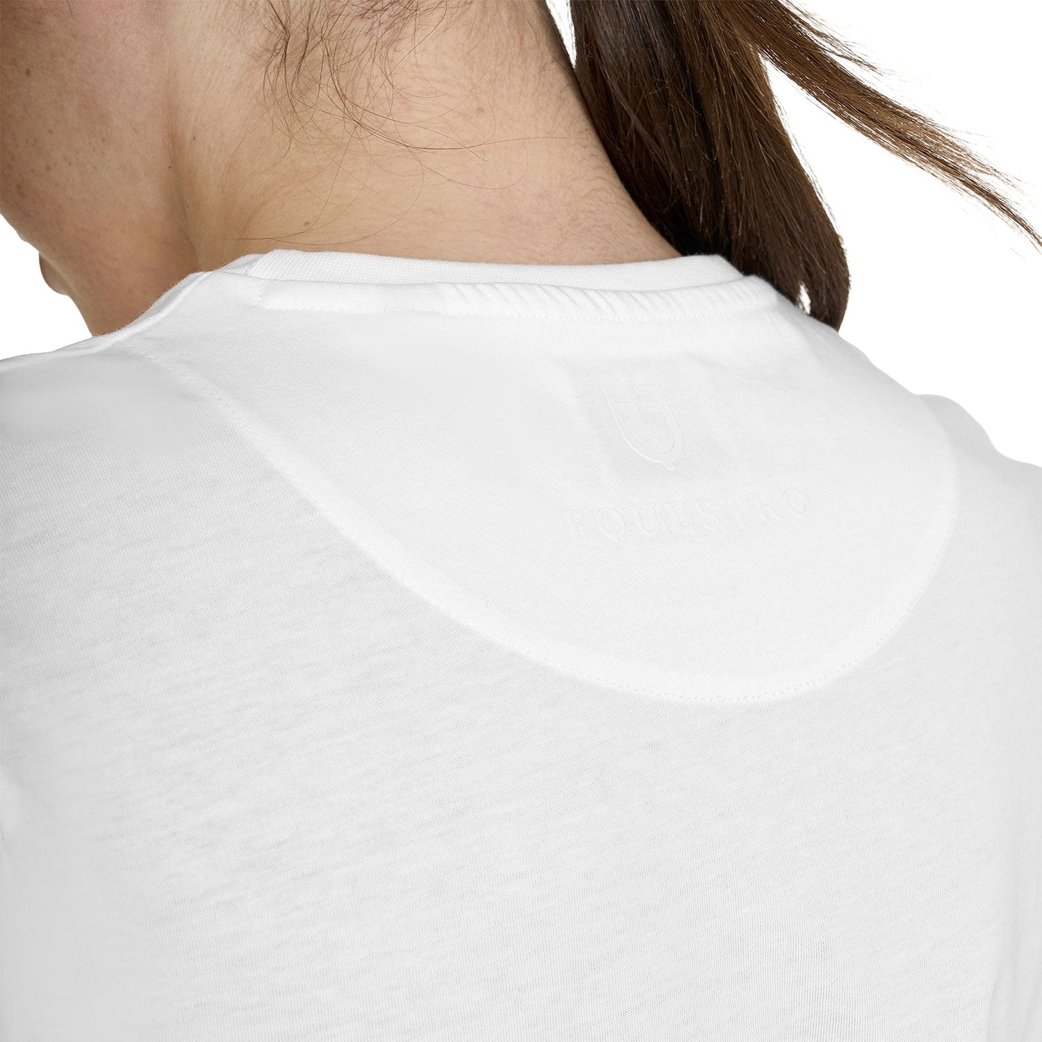 Equestro T Shirt Donna in Cotone Logo Laminato