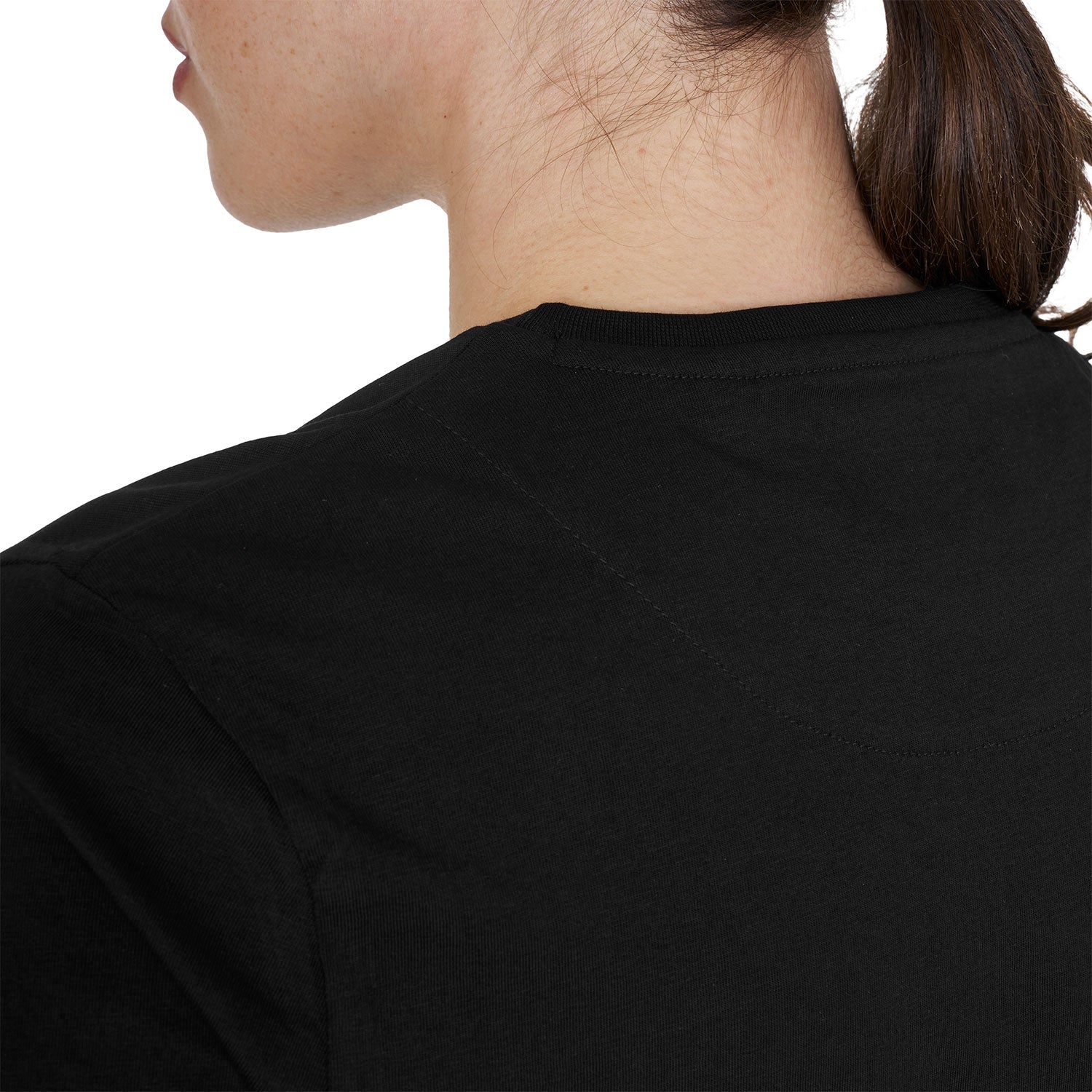 Equestro T Shirt Basic Donna Logo Glossy Tono Su