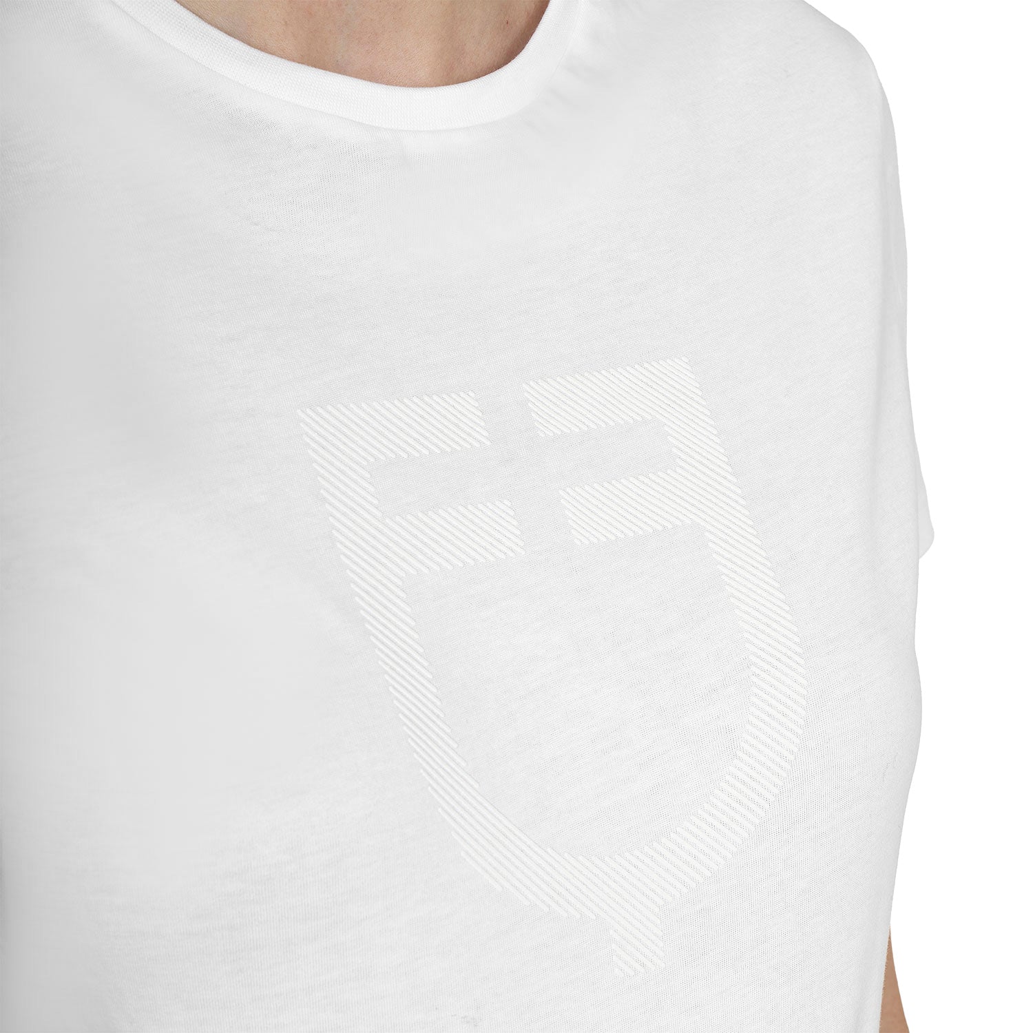 Equestro T Shirt Basic Donna Logo Glossy Tono Su
