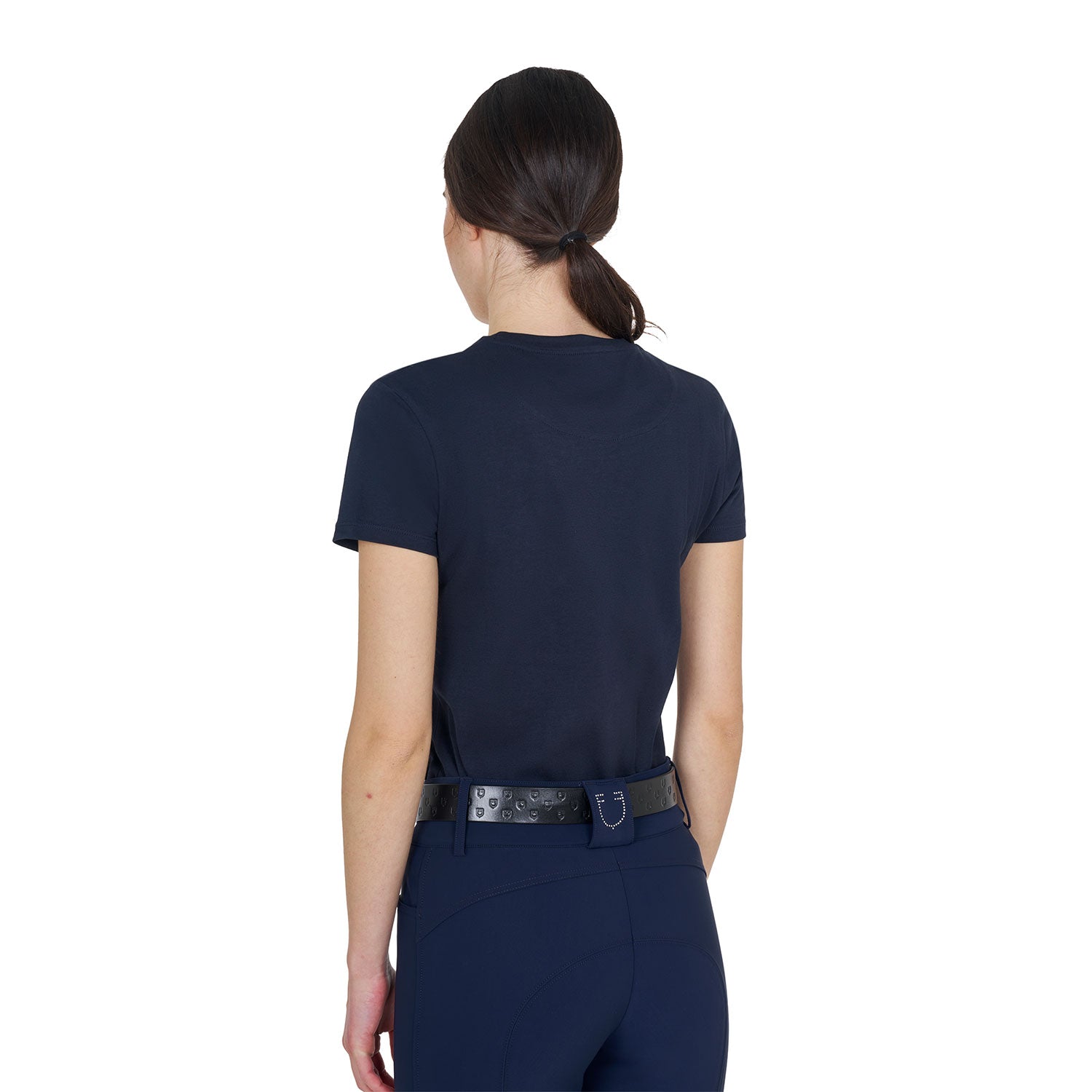 Equestro T Shirt Donna Elegant in Cotone