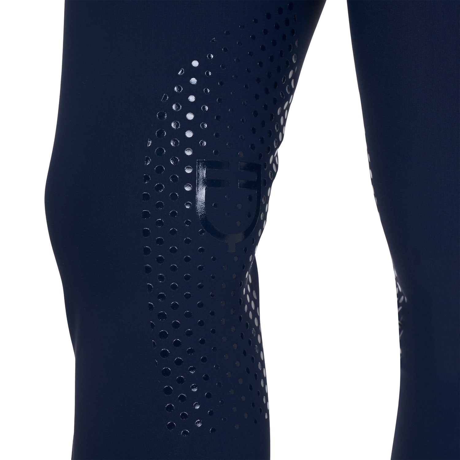 Equestro Pantaloni Donna a Vita Alta Logo in Strass