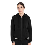 Equestro Felpa Donna con Cappuccio e Zip Frontale