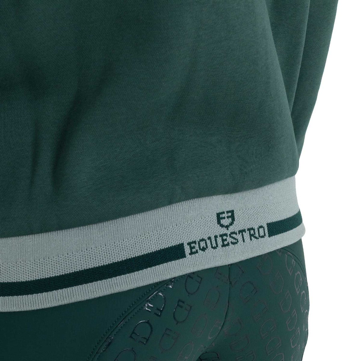 Equestro Felpa Donna con Cappuccio e Zip Frontale