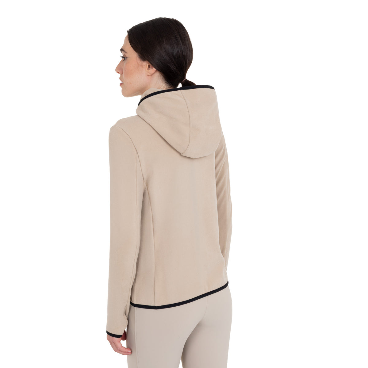 Equestro Felpa Donna in Pile con Zip