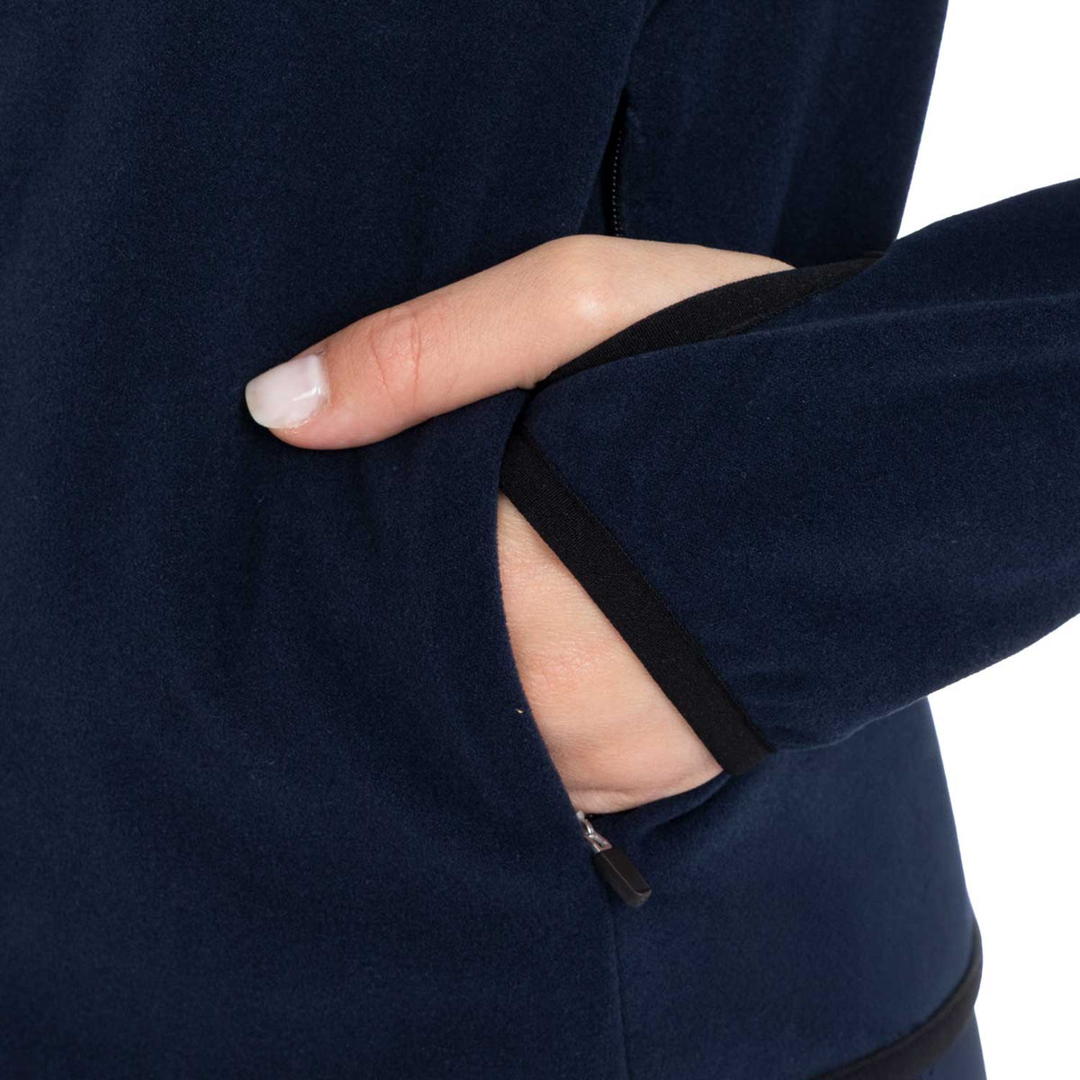 Equestro Felpa Donna in Pile con Zip