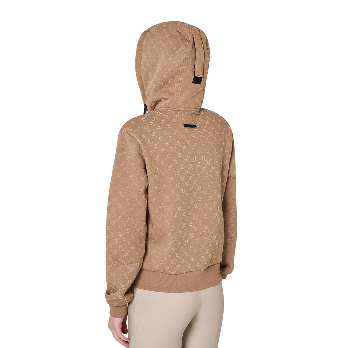 Equestro Felpa Donna Monogram con Cappuccio