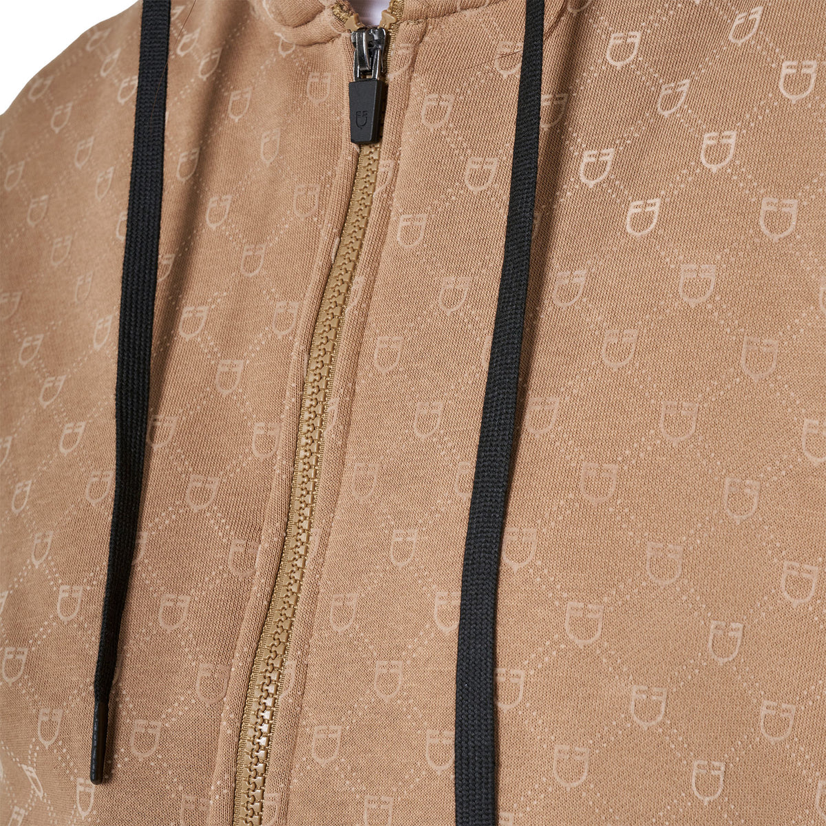 Equestro Felpa Donna Monogram con Cappuccio