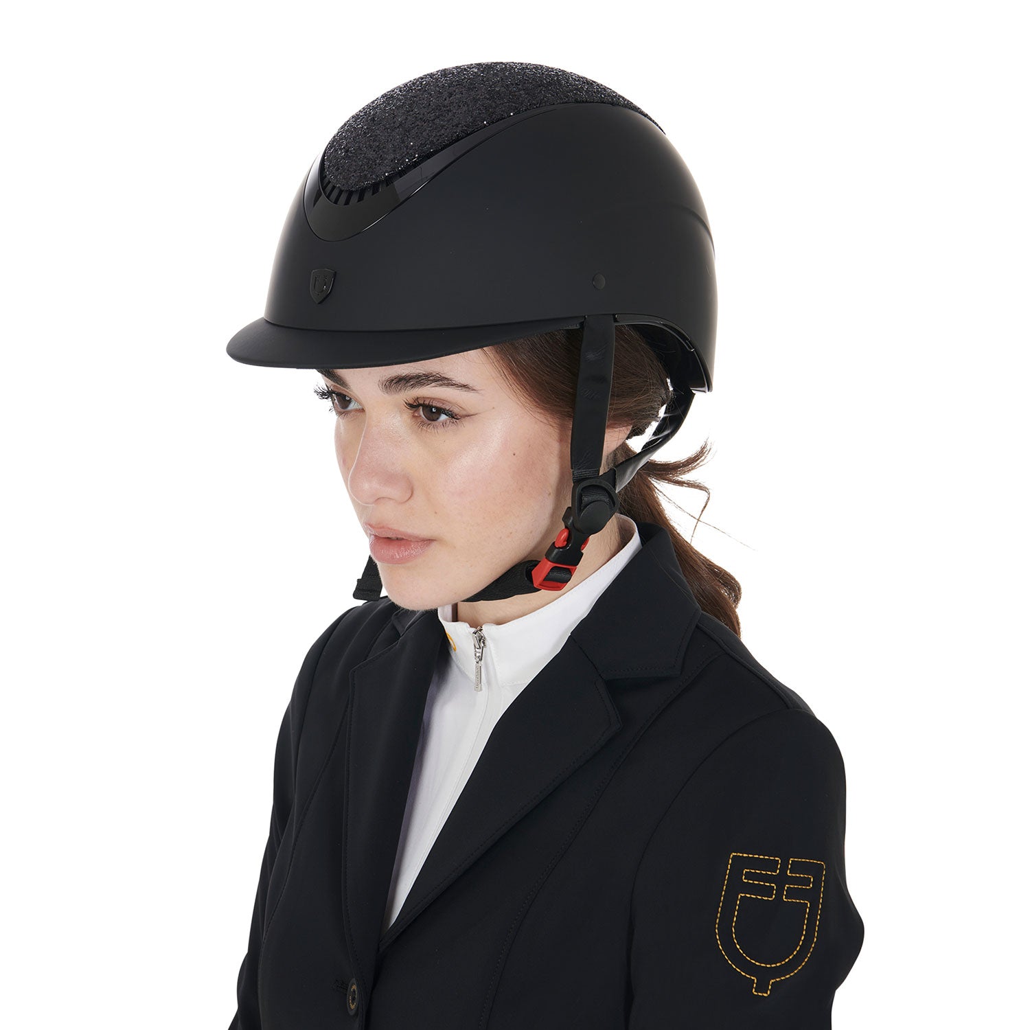 Equestro Cap Visiera Stretta con Brillantini Omologazione En