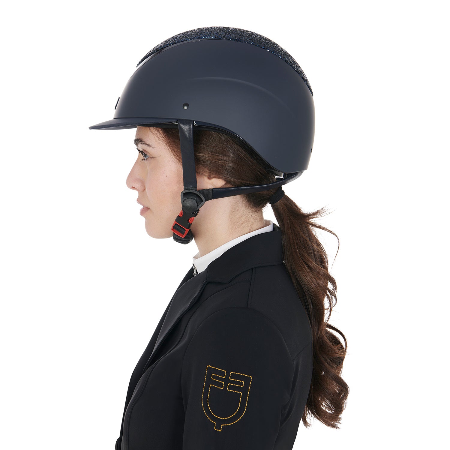 Equestro Cap Visiera Stretta con Brillantini Omologazione En