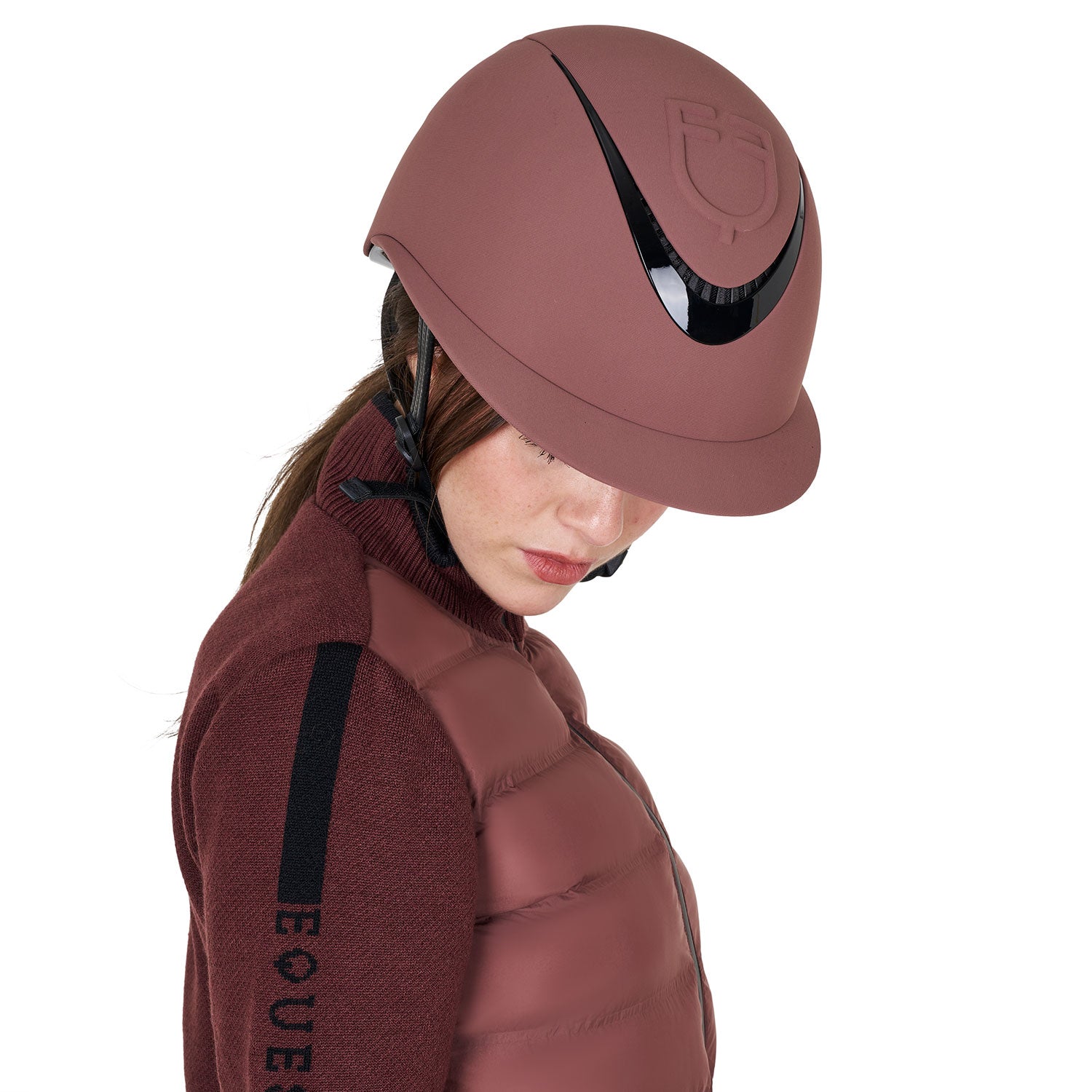 Equestro Cap Donna con Visiera Larga e Logo Embossed Omologazione En