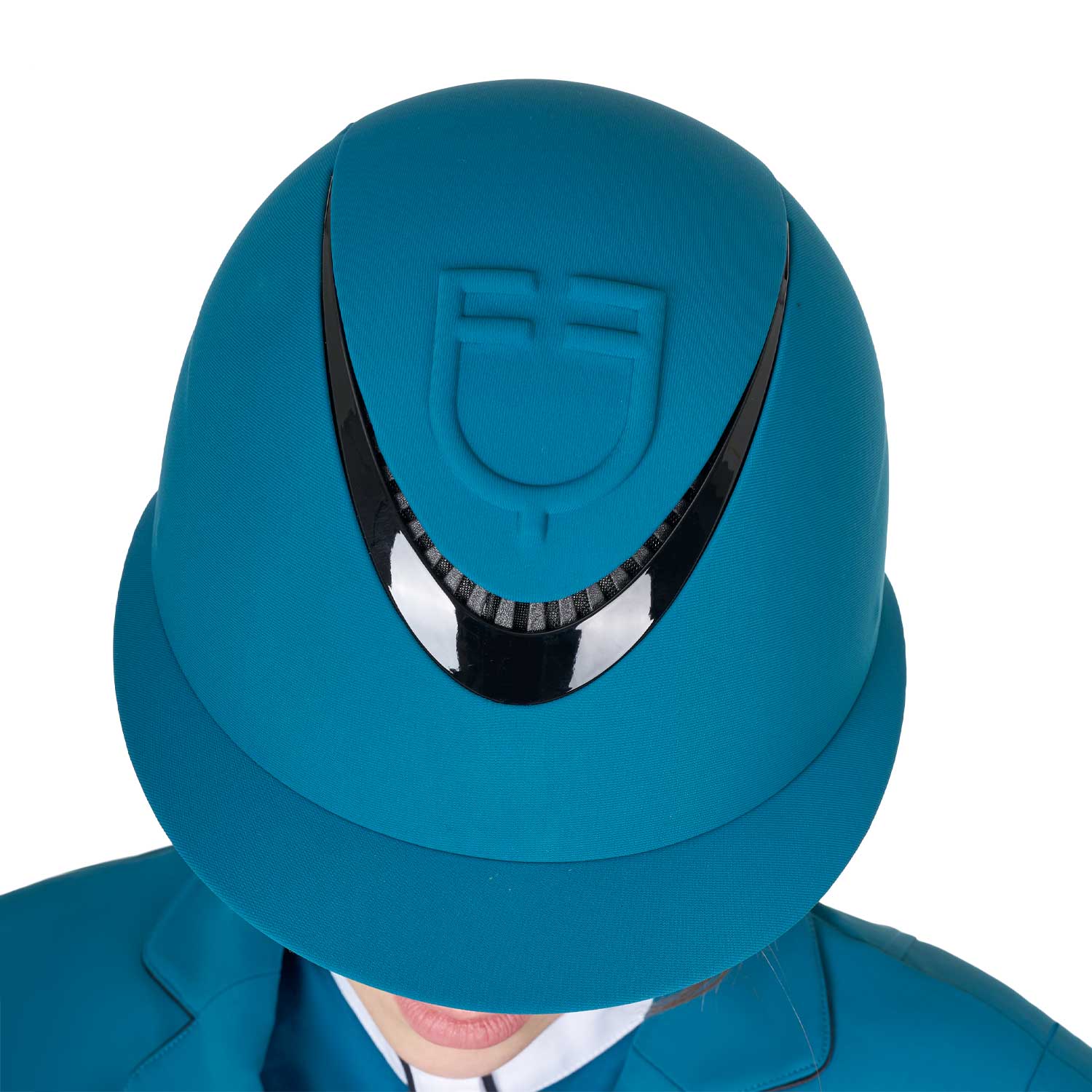 Equestro Cap Donna con Visiera Larga e Logo Embossed Omologazione En