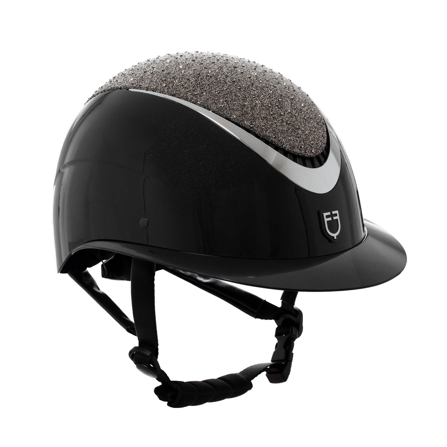 Equestro Cap con Visiera Larga e Brillantini Omologazione En