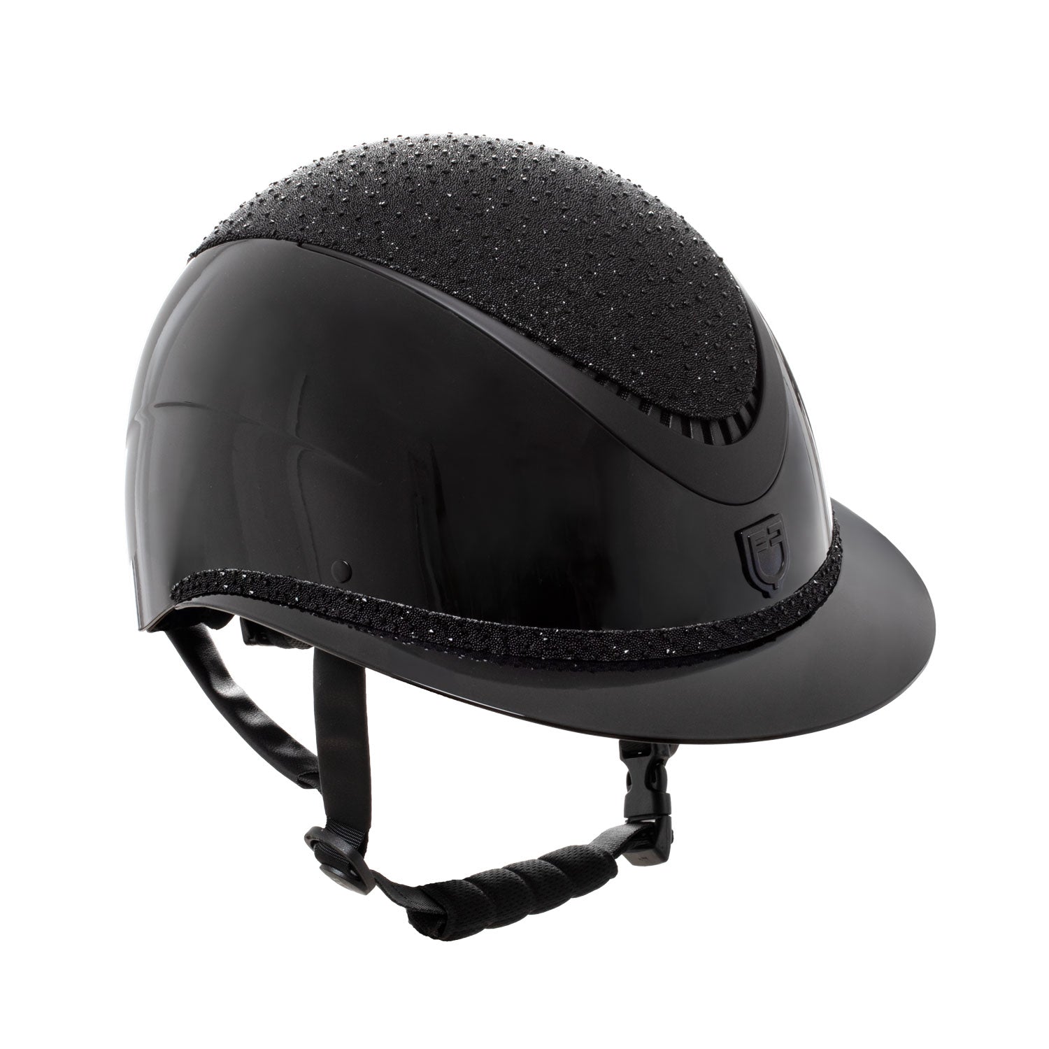 Equestro Cap con Visiera Larga e Brillantini Omologazione En