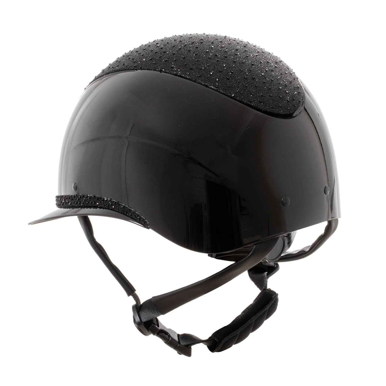 Equestro Cap con Visiera Larga e Brillantini Omologazione En