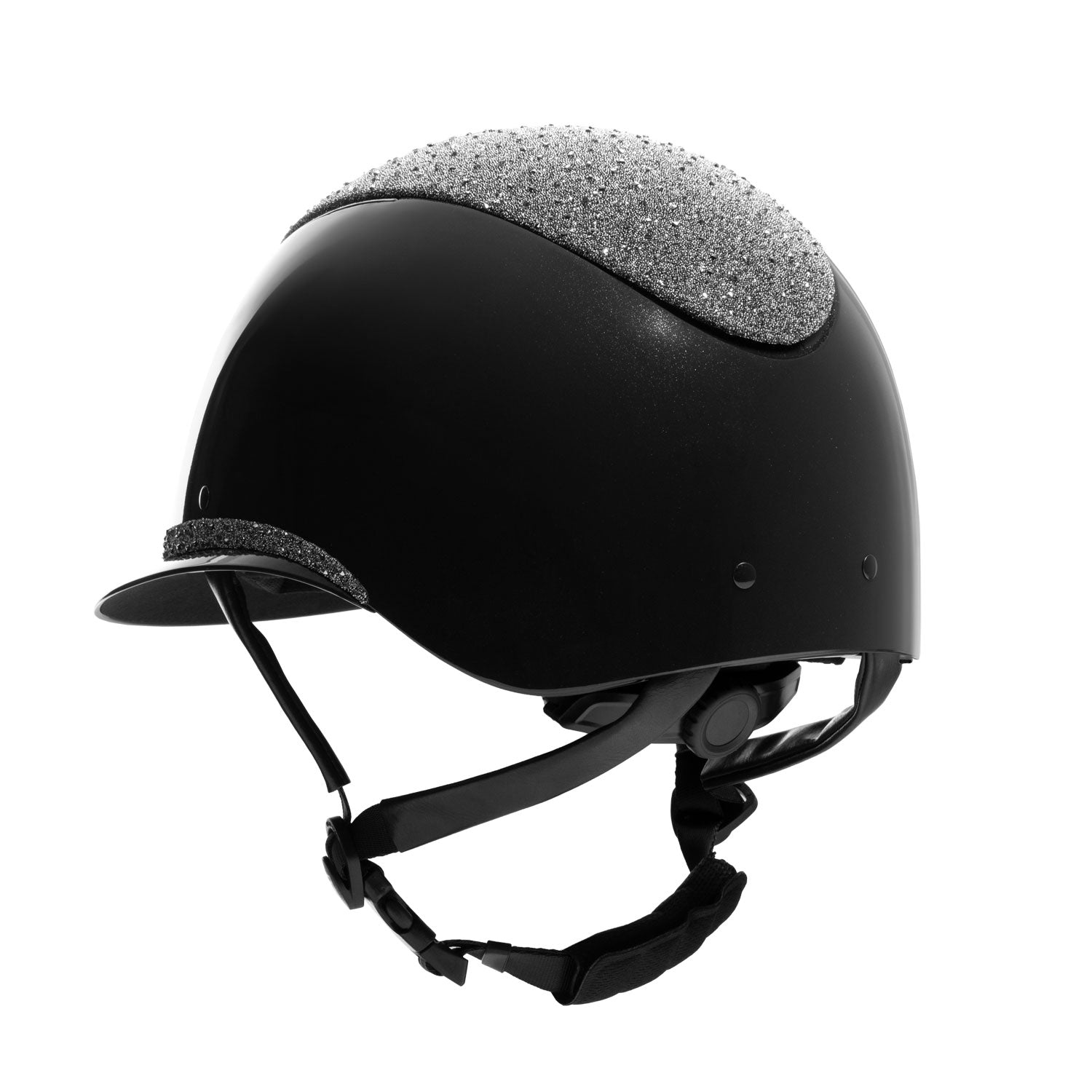 Equestro Cap con Visiera Larga e Brillantini Omologazione En
