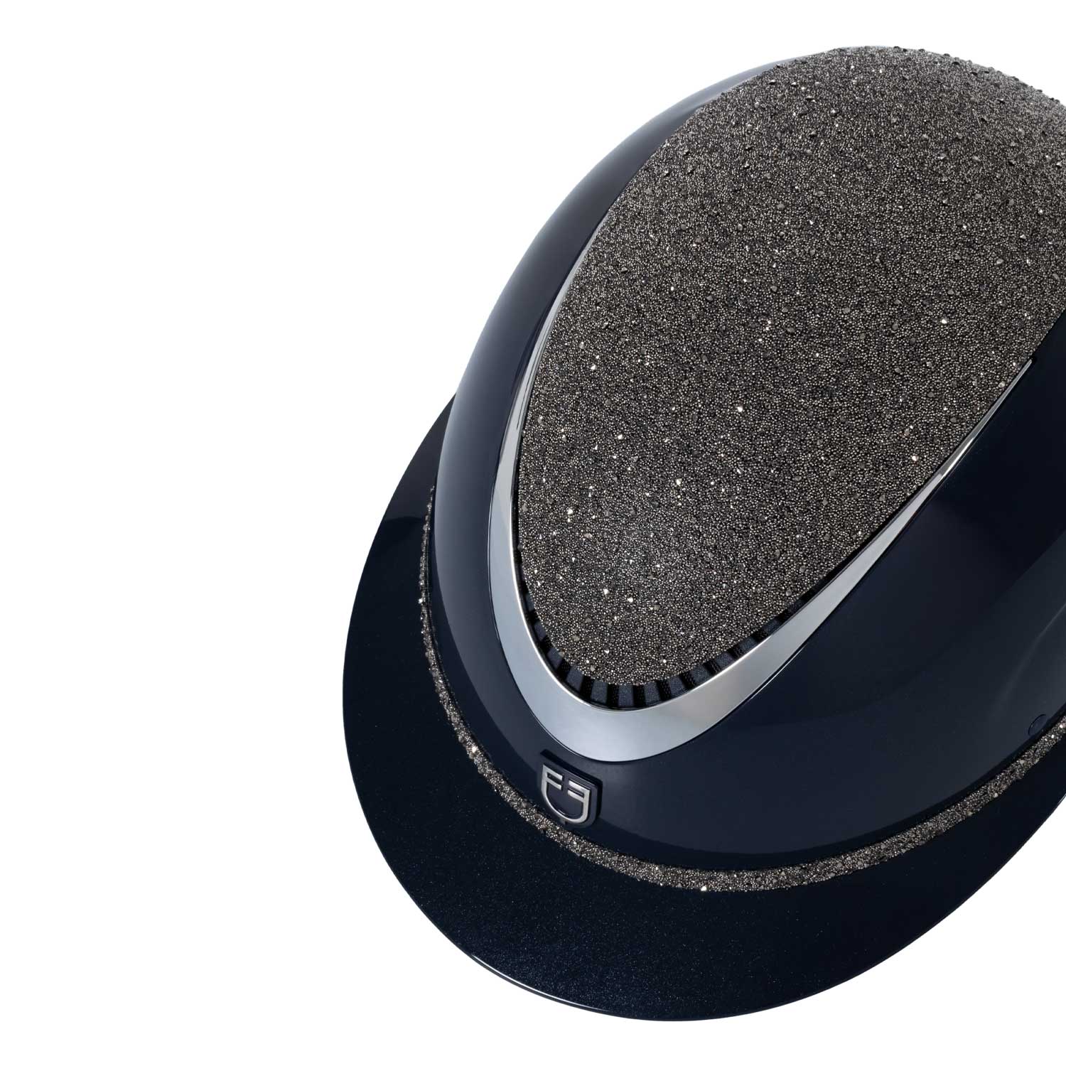 Equestro Cap con Visiera Larga e Brillantini Omologazione En