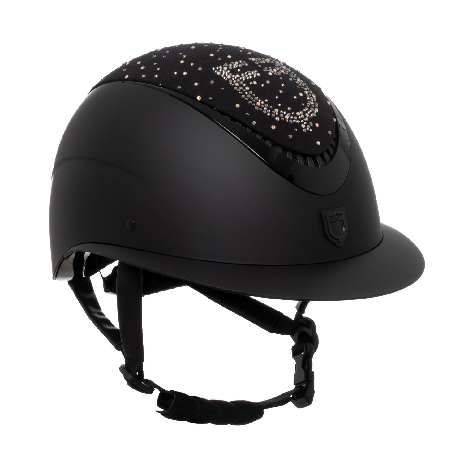 Cap opaco EQUESTRO 2025 visiera larga con logo in strass
