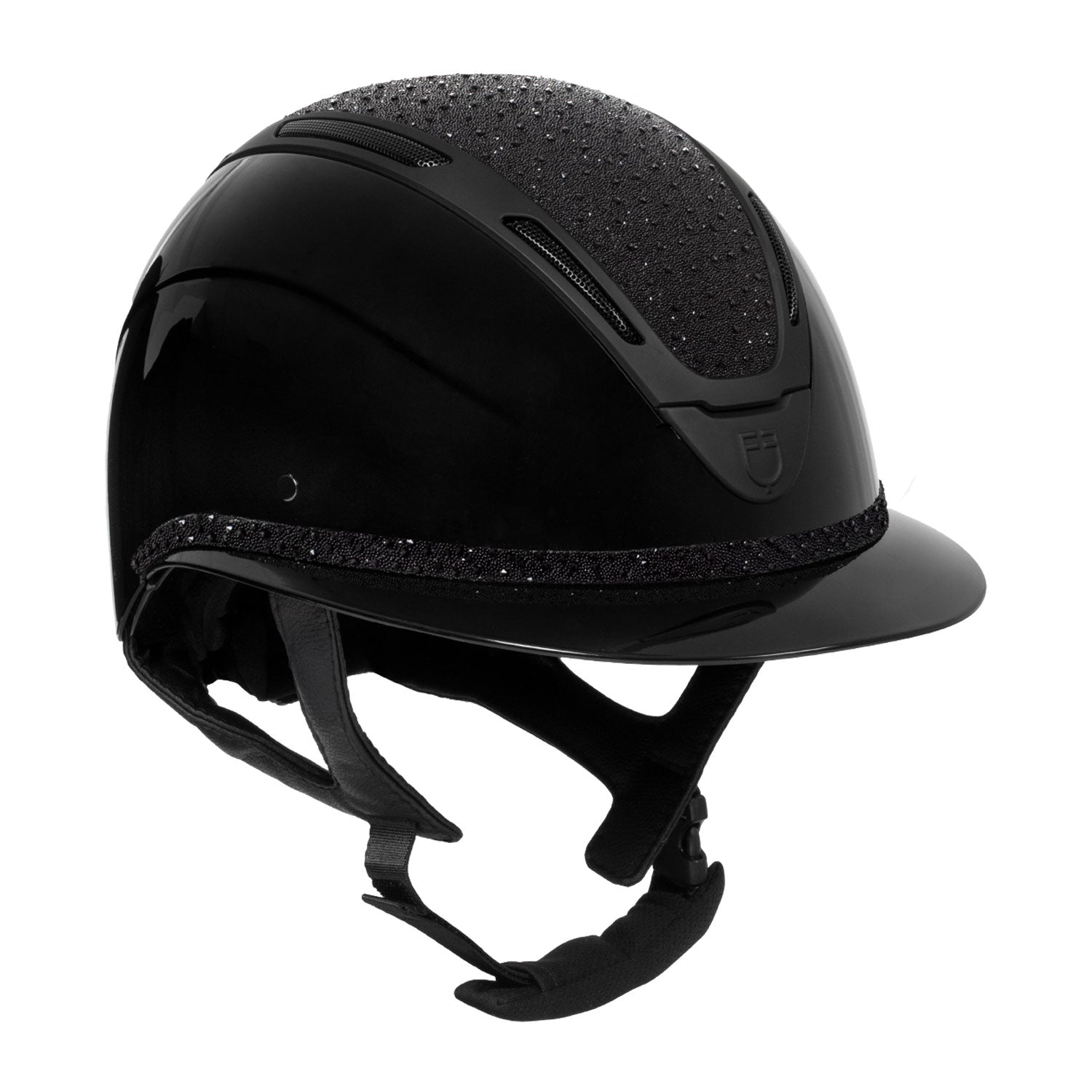 Equestro Cap Apocalypse Donna Calotta Lucida e Brillantini Omologazione En