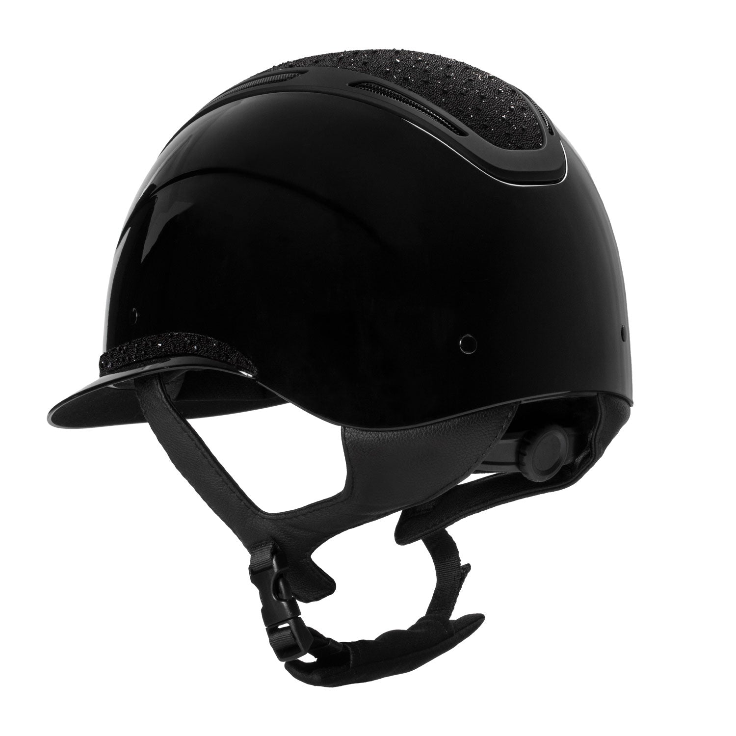 Equestro Cap Apocalypse Donna Calotta Lucida e Brillantini Omologazione En