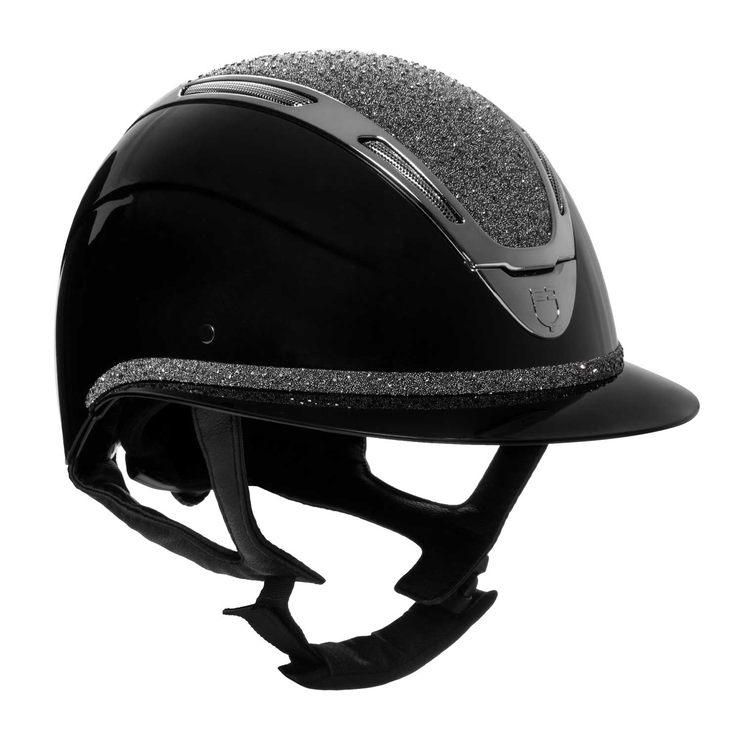 Equestro Cap Apocalypse Donna Calotta Lucida e Brillantini Omologazione En