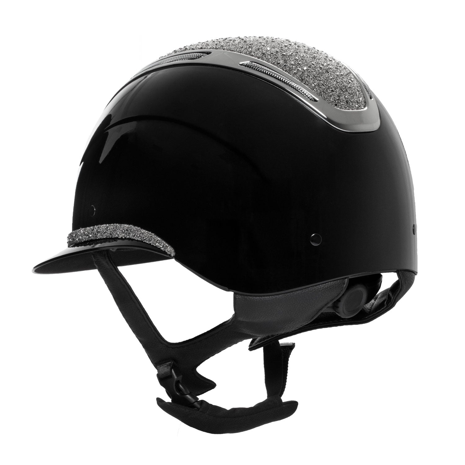 Equestro Cap Apocalypse Donna Calotta Lucida e Brillantini Omologazione En
