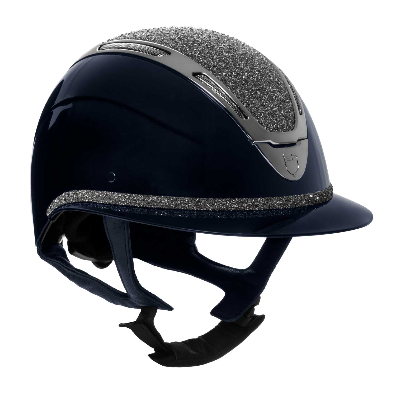 Equestro Cap Apocalypse Donna Calotta Lucida e Brillantini Omologazione En