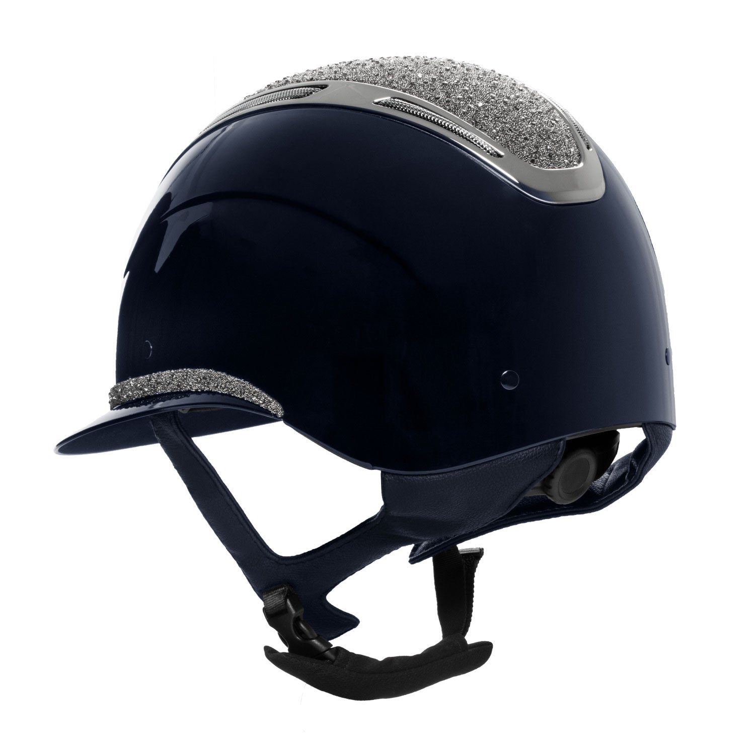 Equestro Cap Apocalypse Donna Calotta Lucida e Brillantini Omologazione En