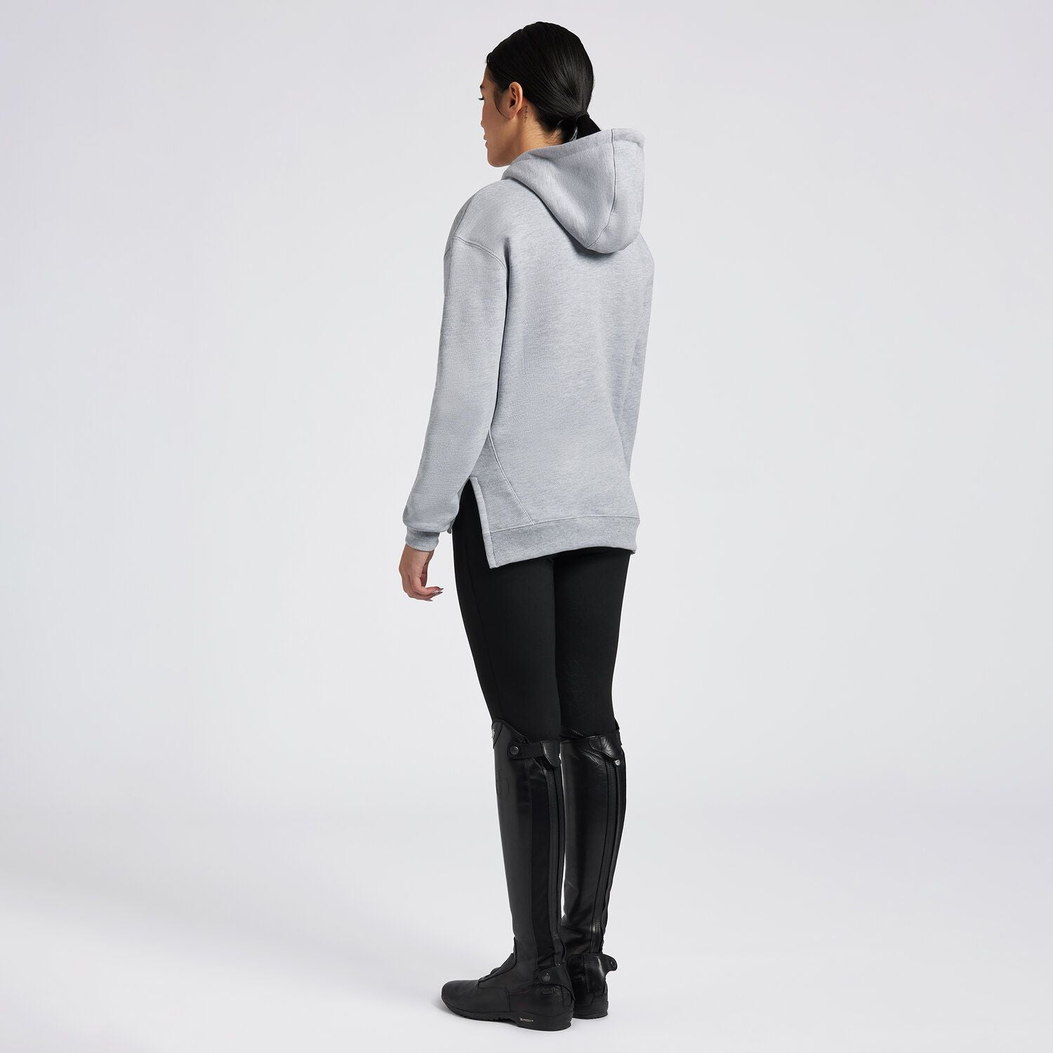 Felpa Cavalleria Toscana da donna in Cotone con Cappuccio e Zip