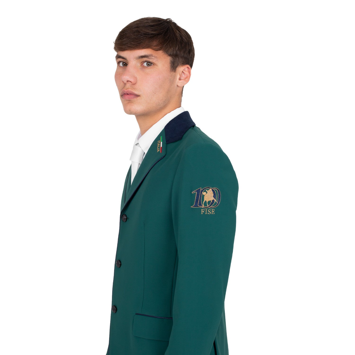 Giacca uomo concorso tre bottoni Equestro X FISE 100