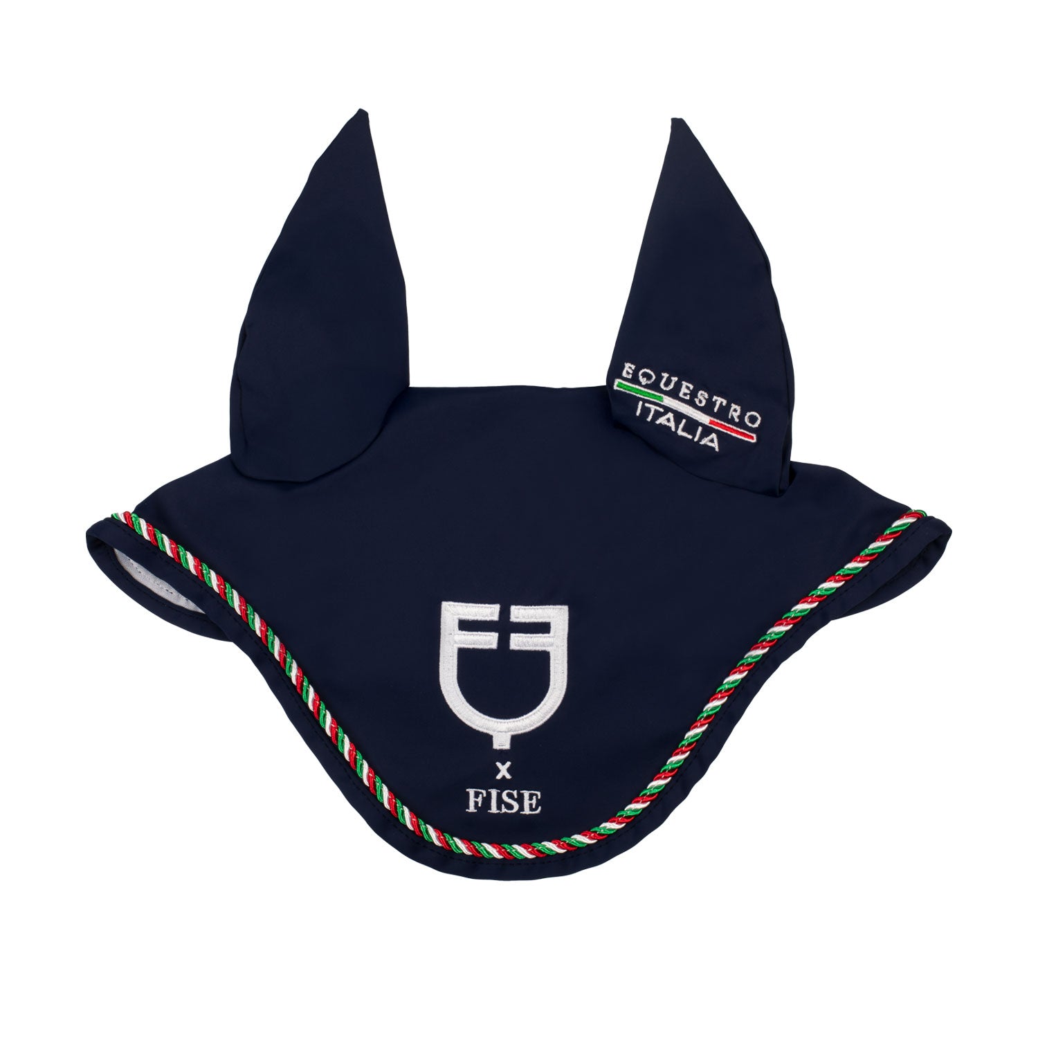 Equestro Cuffietta con Piping Tricolore X Fise
