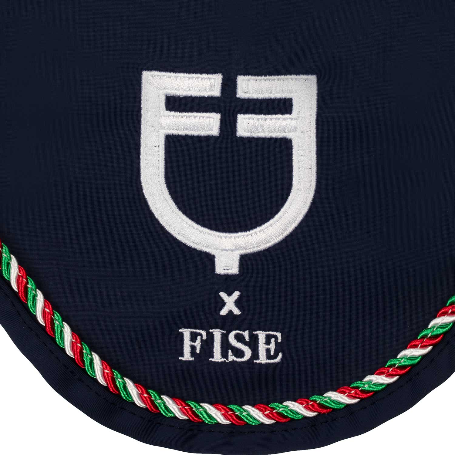 Equestro Cuffietta con Piping Tricolore X Fise