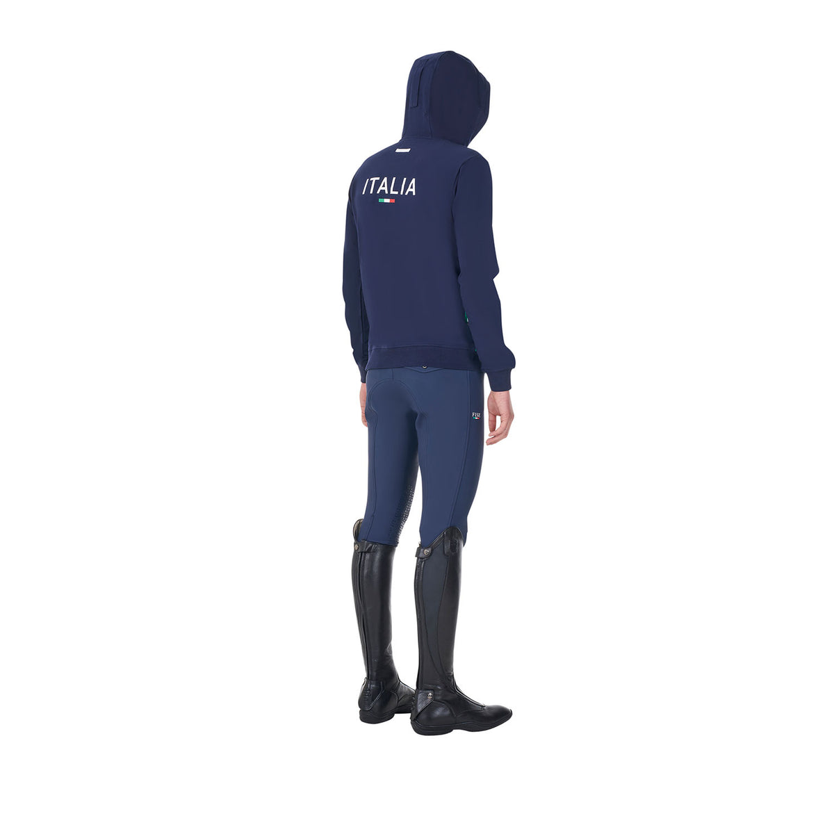 Equestro Felpa Uomo in Pile con Cappuccio X Fise